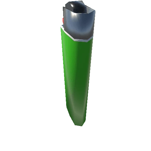 Low Poly Green Lighter